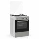 COOKER GAS  TGS 6021 IX (ΦΟΥΡΝ & ΕΣΤΙΕΣ ΥΓΡΑΕΡΙΟΥ) INOX 49LT ΜΕ ΑΕΡΑ & GRILL